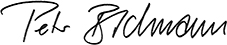 Peter Bachmann Unterschrift